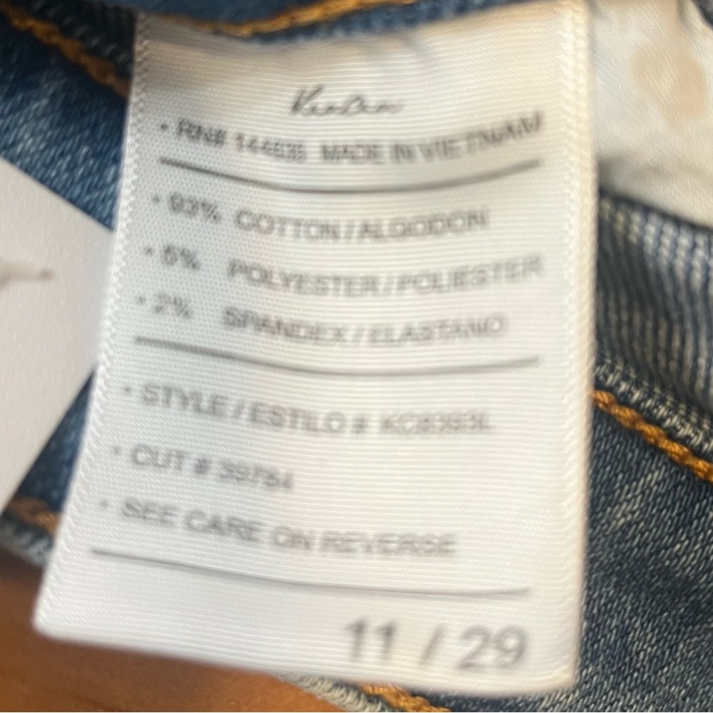 KANCAN Ankle Skinny Distressed Frayed Hem Denim Jeans - Picture 13 of 13